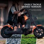 Motocicletă Electrică Chopper HYPER GOGO Challenger 12' - Portocalie - imagine 4