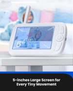 Baby Monitor Proscenic BM300, Camera HD 1080P, Ecran 5 inch, Raza acoperire 300m - imagine 6