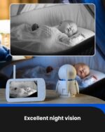 Baby Monitor Proscenic BM300, Camera HD 1080P, Ecran 5 inch, Raza acoperire 300m - imagine 2