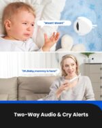 Baby Monitor Proscenic BM300, Camera HD 1080P, Ecran 5 inch, Raza acoperire 300m - imagine 7