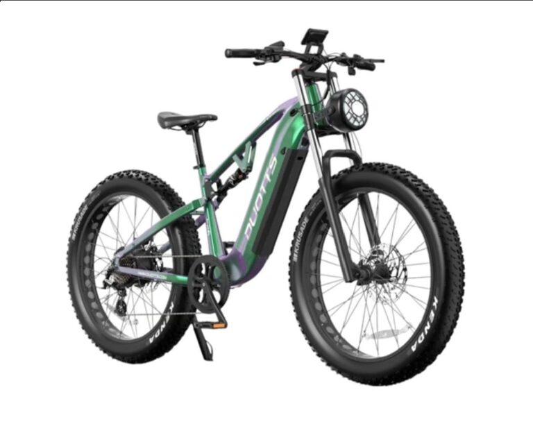 Bicicletă electrică DUOTTS E26 verde-violet
