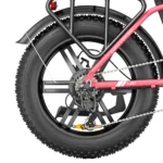 Bicicletă electrică ENGWE L20 cu anvelope groase de 20*4.0 inch, motor de 250W, viteză maximă de 25 km/h, baterie de 48V 13Ah, autonomie de 140 km, sarcină maximă de 120 kg, transmisie Shimano cu 7 viteze - Roșu - imagine 4