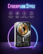 Baterie externa HINOVO MB1-5000X, 5000mAh, Cyberpunk Style, pentru iPhone, Incarcare Wireless, functie MagSafe - Alb - imagine 5