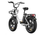 Bicicletă electrică ENGWE L20 cu anvelope groase de 20*4.0 inch, motor de 250W, viteză maximă de 25 km/h, baterie de 48V 13Ah, autonomie de 140 km, sarcină maximă de 120 kg, transmisie Shimano cu 7 viteze - Culoare Alba - imagine 6