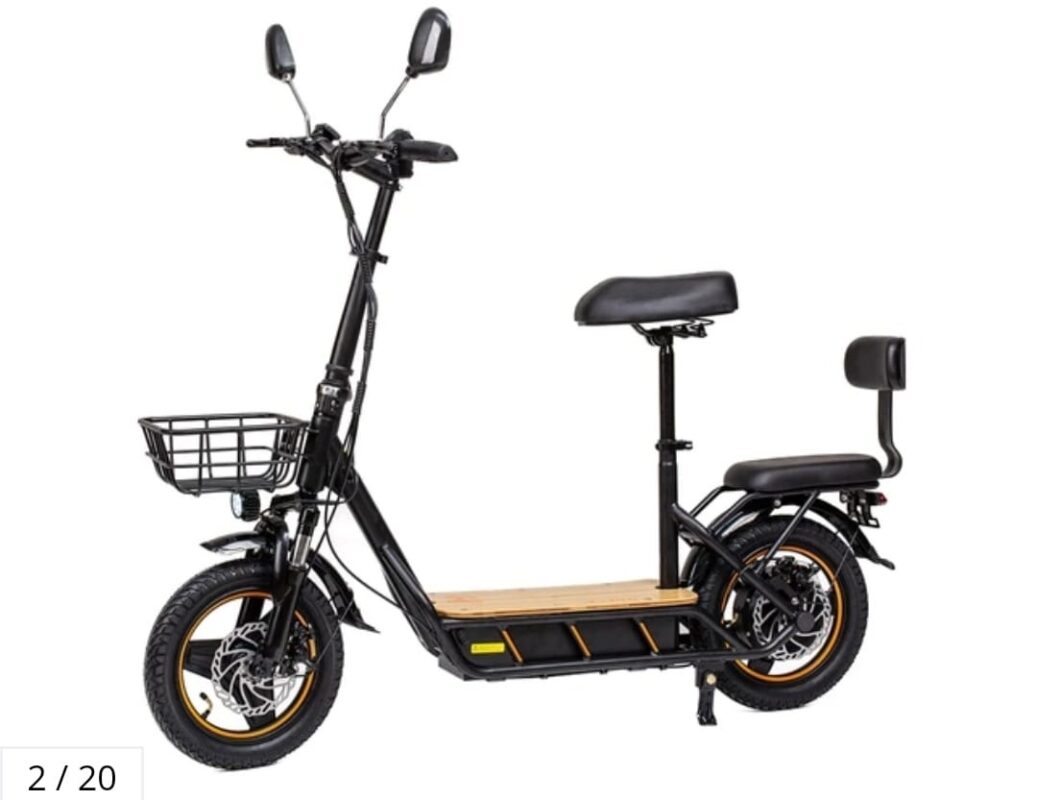 trotineta electrica cu oglinzi retrovizoare si sa KuKirin C1 Pro