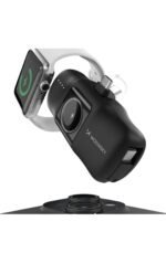 Mini powerbank 5000mAh 15W cu cablu USB-C si incarcator Apple Watch