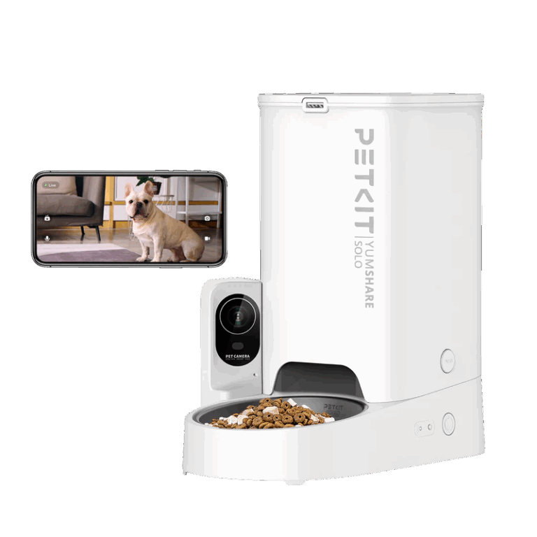 Dozator automat mancare animale de companie cu camera