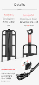 Portbagaj Bicicleta cu prindere in 5 puncte - imagine 10